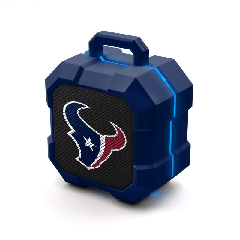 SOAR NFL Shockbox LED Wireless Bluetooth Speaker, Houston Texans - Image 1